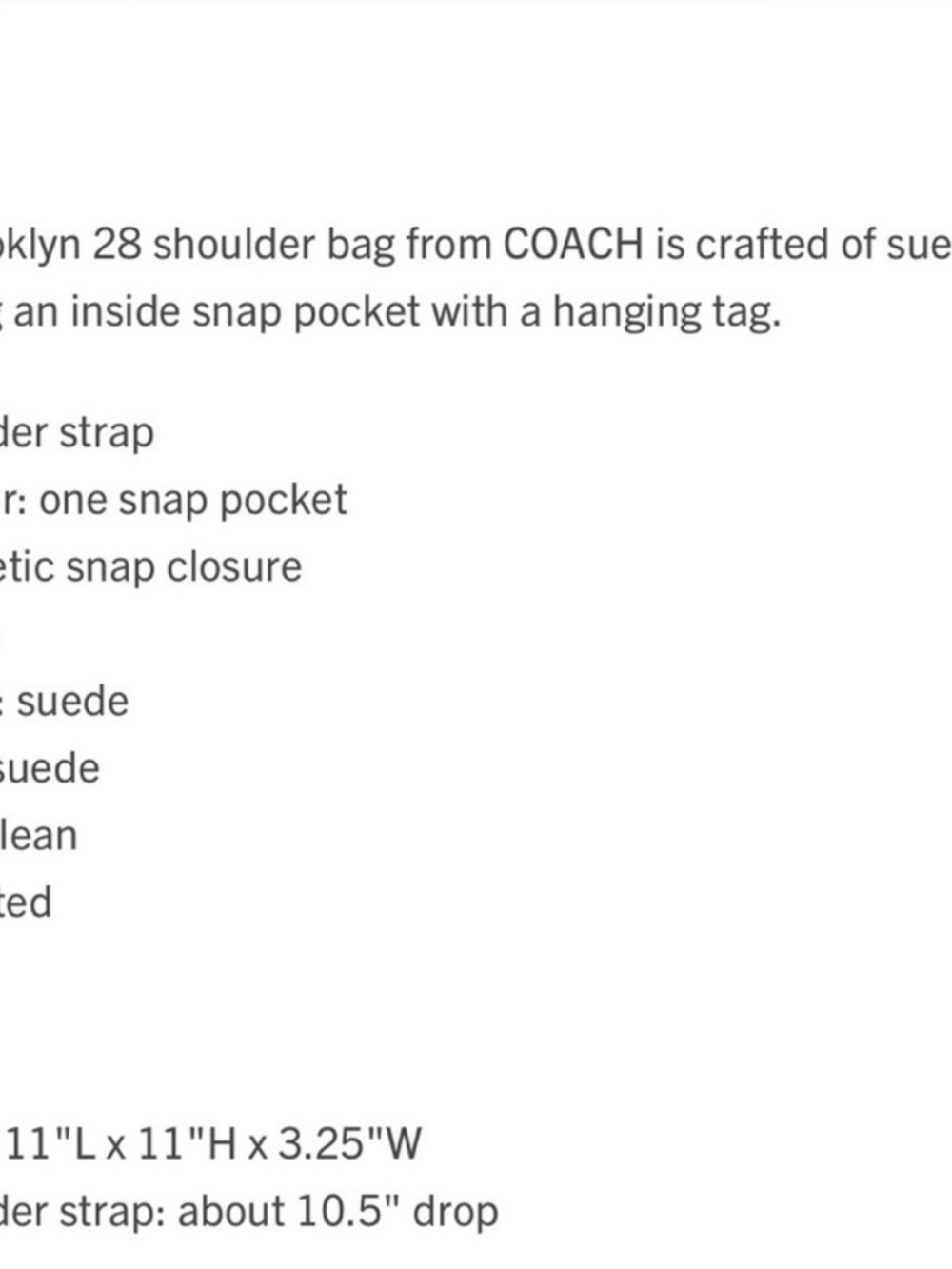 Brass and Olive Coach Brooklyn Shoulder Bag 28 - Picture 12 of 12